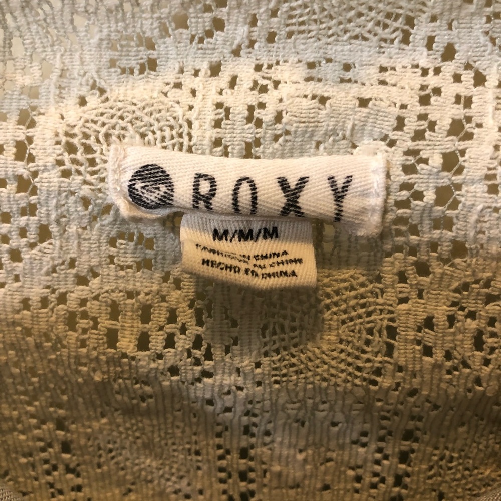 Denim/lace button down - Picture 3 of 4